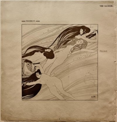 Ver Sacrum 1898, Sangue di pesce / G. Klimt da Gustav Klimt